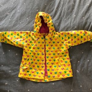 {BABY} Children’s Place Yellow/Heart raincoat